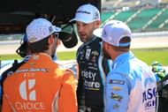 Shane Van Gisbergen, Daniel Suarez, and Ross Chastain at Kansas Speedway. Source: Getty